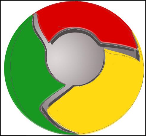 制作Google Chrome浏览器LOGO 制作Google Chrome浏览器LOGO